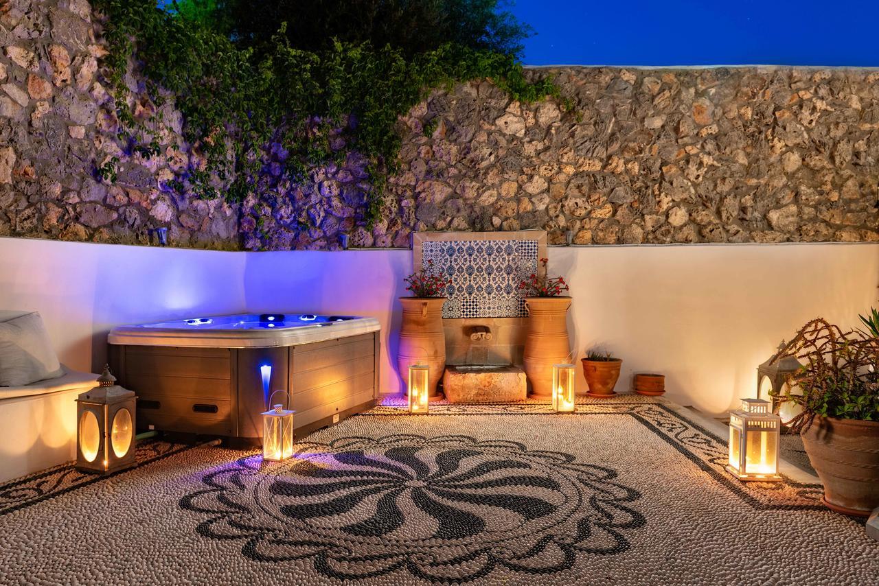 Villa Eleni With Hot Tub And Acropolis View リンドス エクステリア 写真